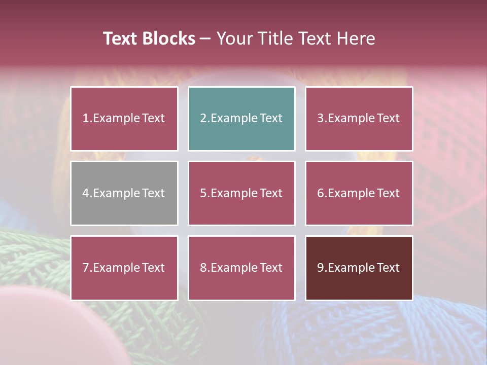 Needle Tangled Hobby PowerPoint Template