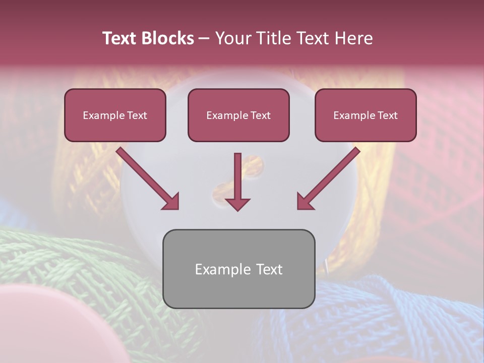 Needle Tangled Hobby PowerPoint Template