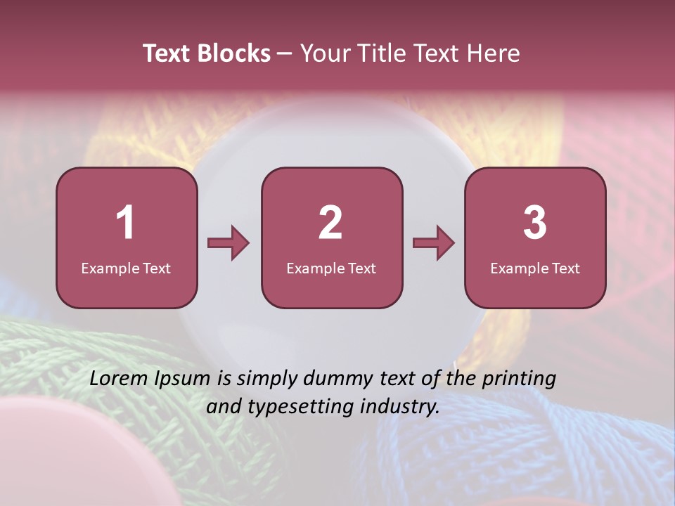 Needle Tangled Hobby PowerPoint Template