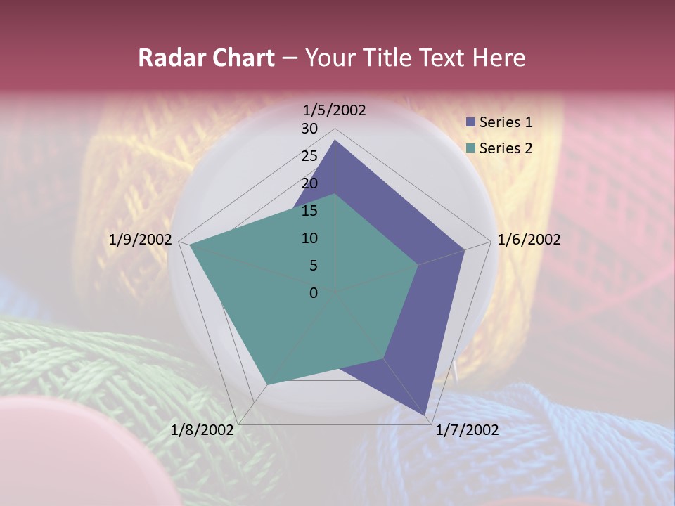 Needle Tangled Hobby PowerPoint Template
