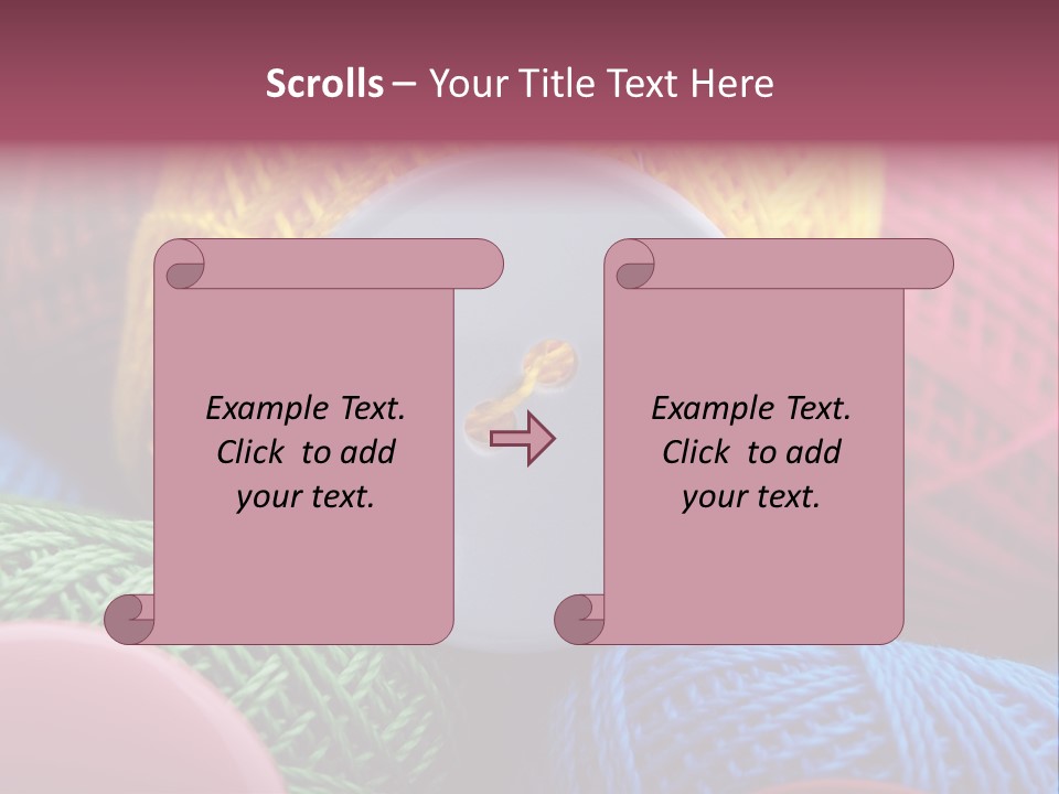 Needle Tangled Hobby PowerPoint Template