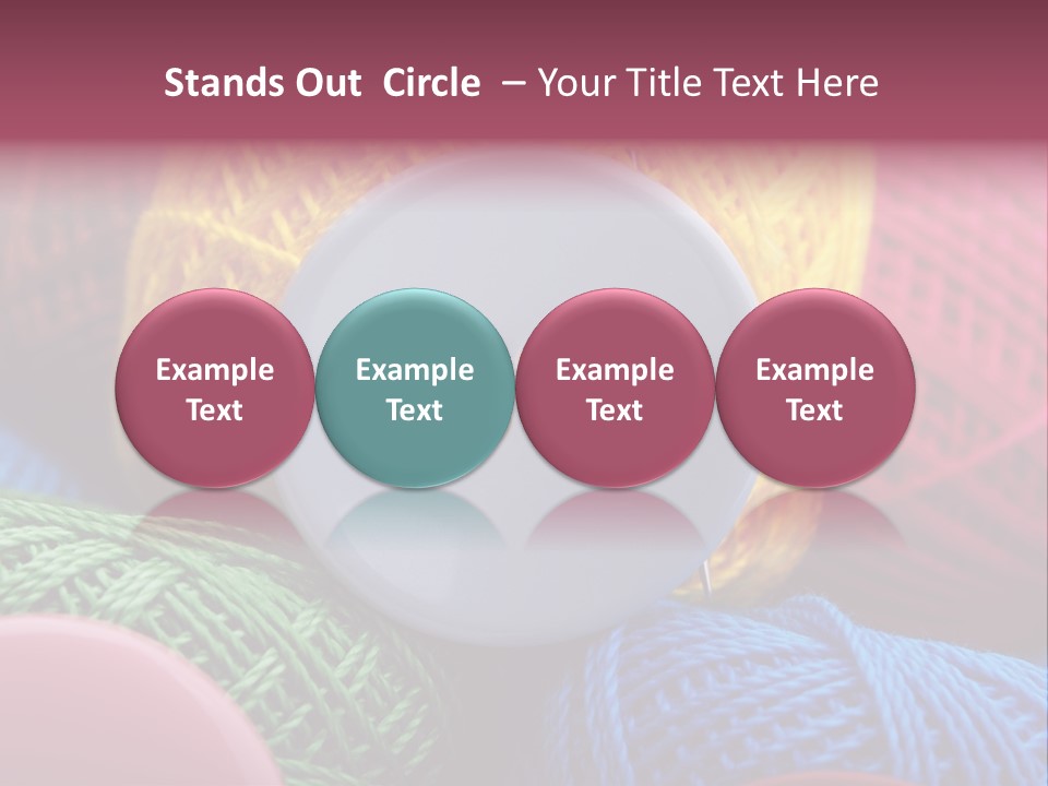 Needle Tangled Hobby PowerPoint Template