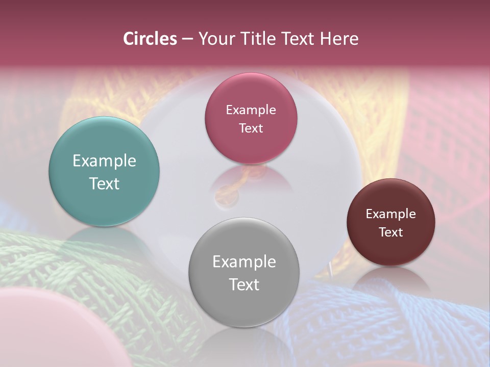 Needle Tangled Hobby PowerPoint Template