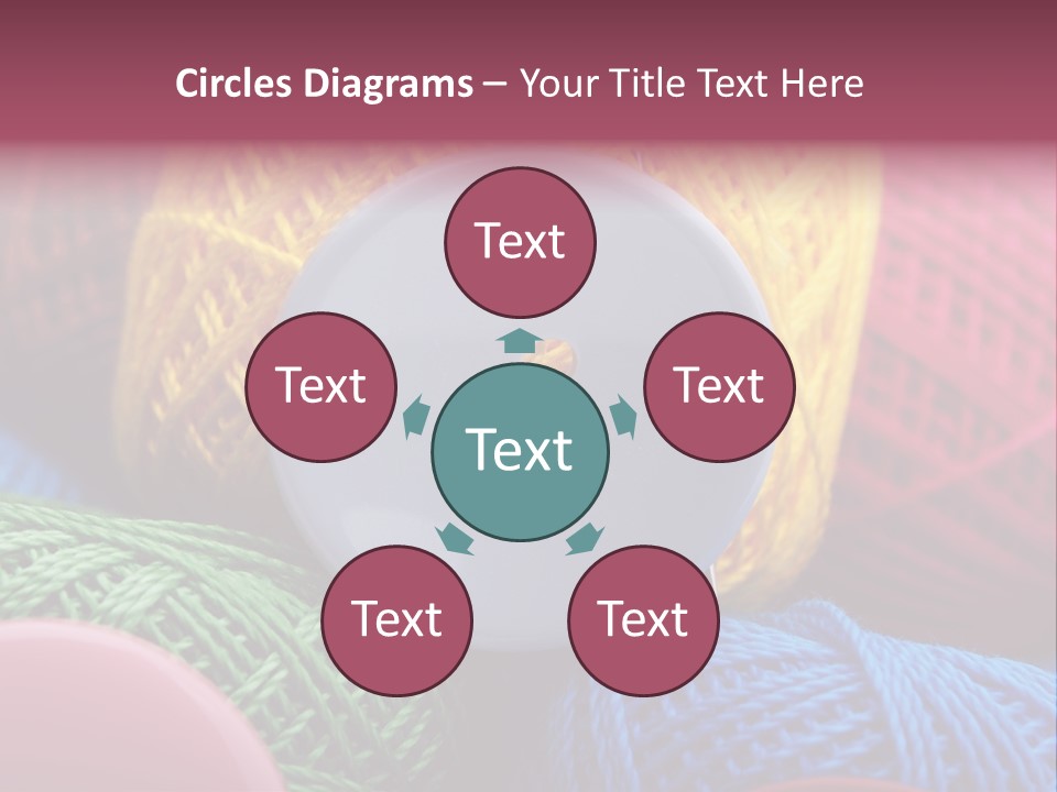 Needle Tangled Hobby PowerPoint Template