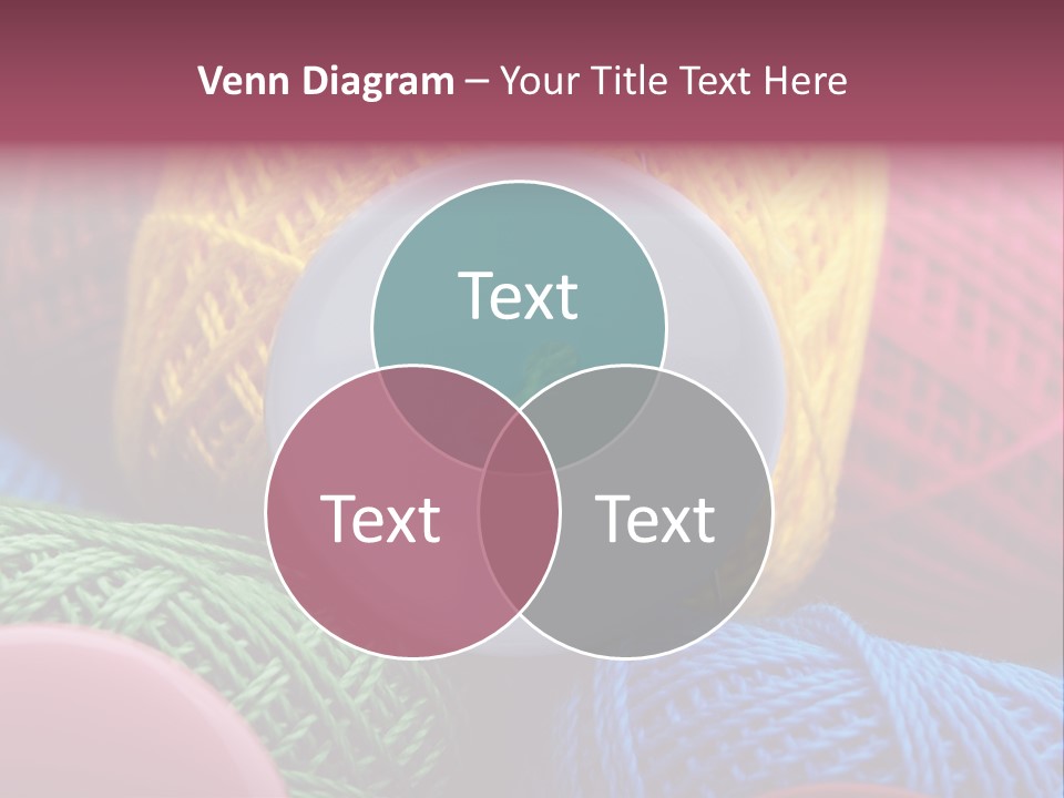 Needle Tangled Hobby PowerPoint Template
