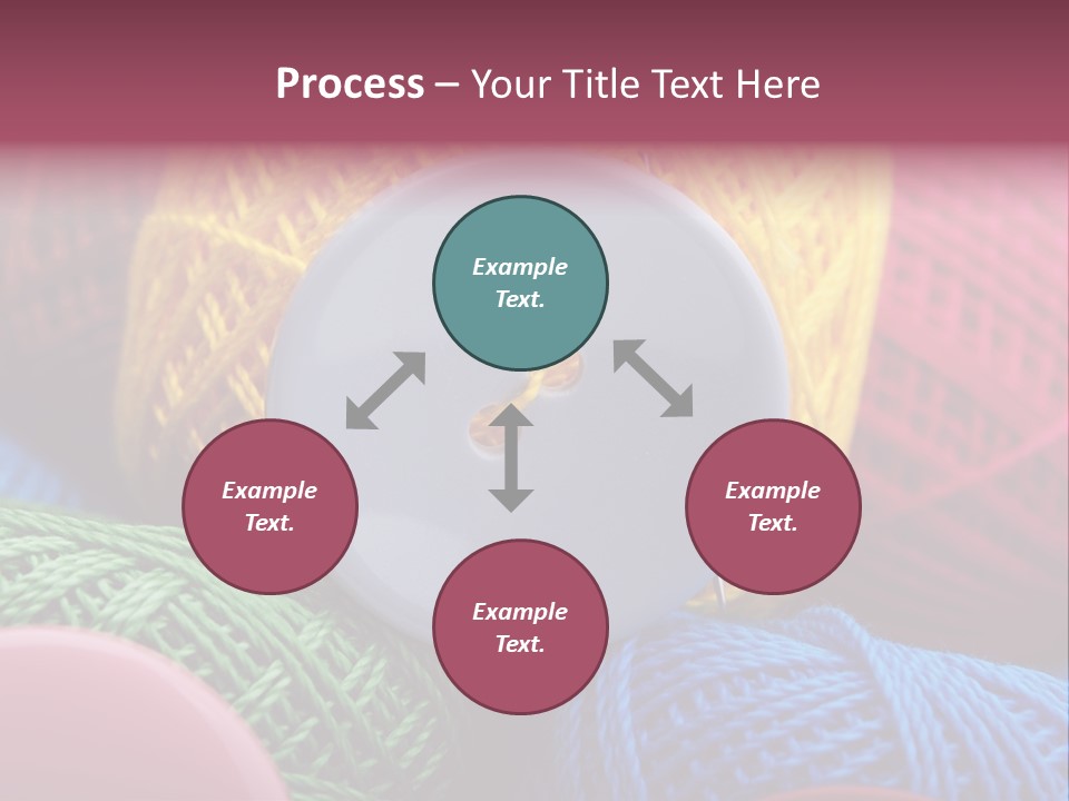 Needle Tangled Hobby PowerPoint Template