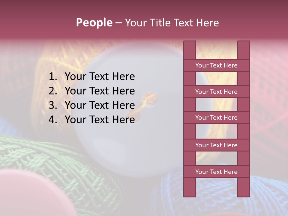 Needle Tangled Hobby PowerPoint Template