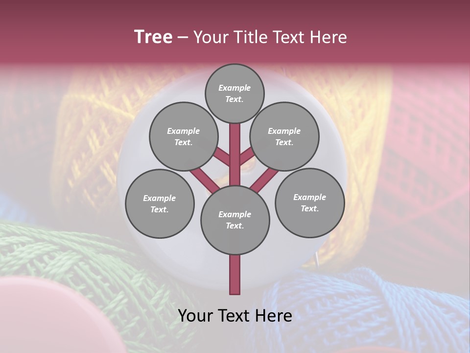 Needle Tangled Hobby PowerPoint Template