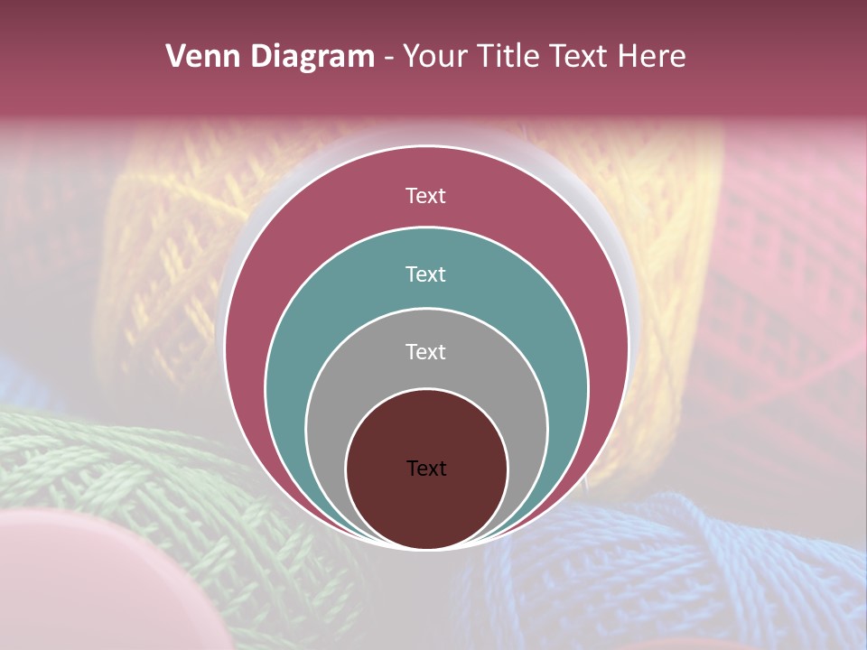 Needle Tangled Hobby PowerPoint Template