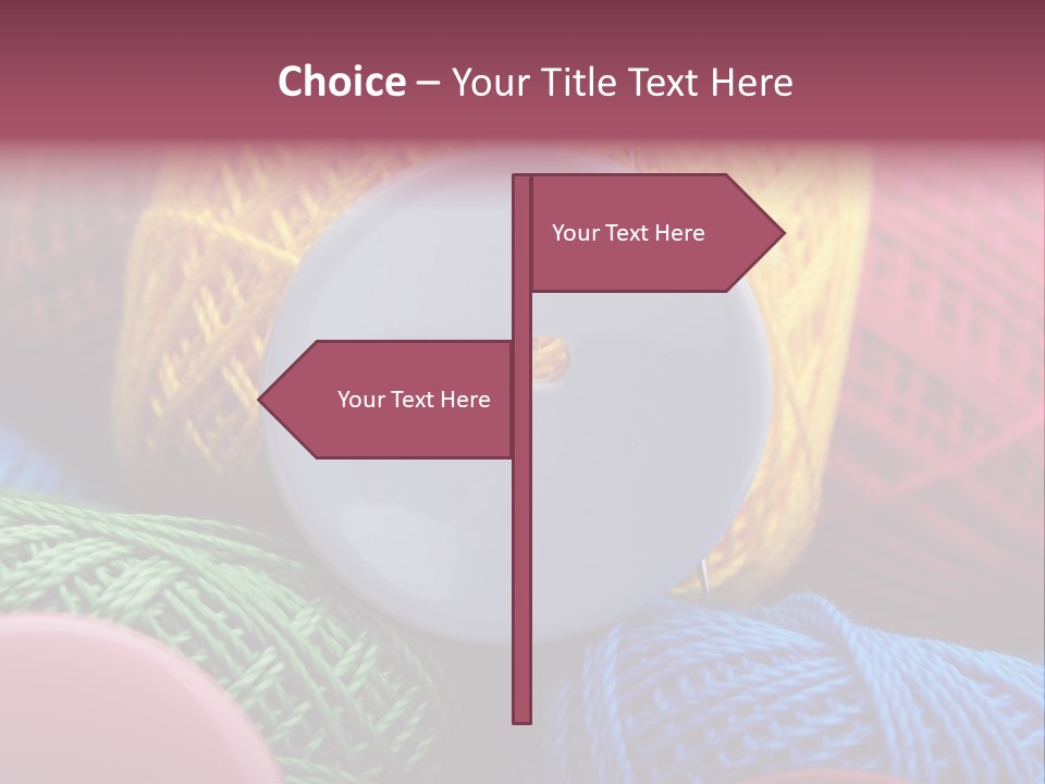 Needle Tangled Hobby PowerPoint Template