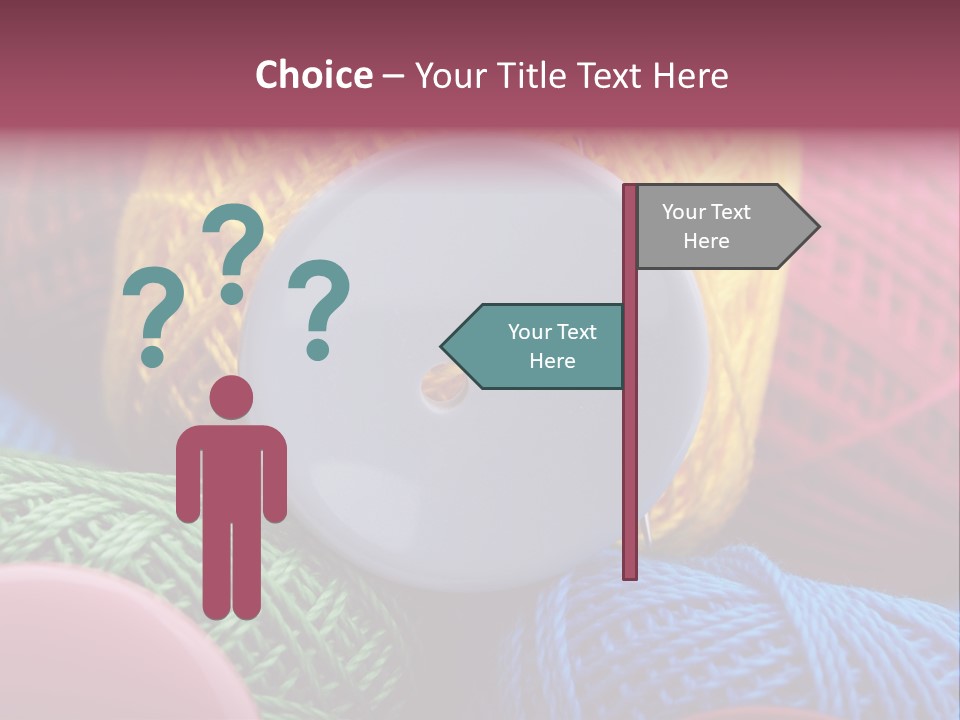 Needle Tangled Hobby PowerPoint Template