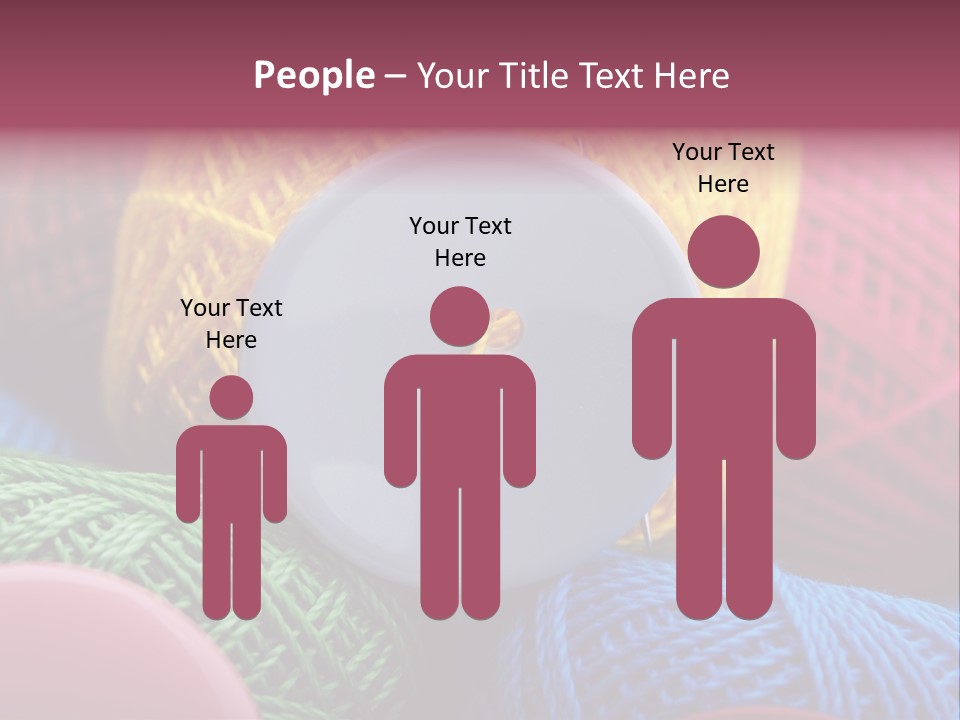 Needle Tangled Hobby PowerPoint Template