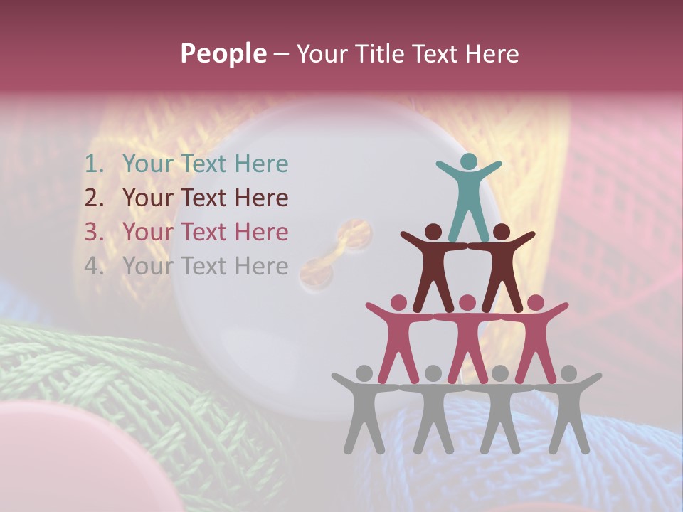 Needle Tangled Hobby PowerPoint Template