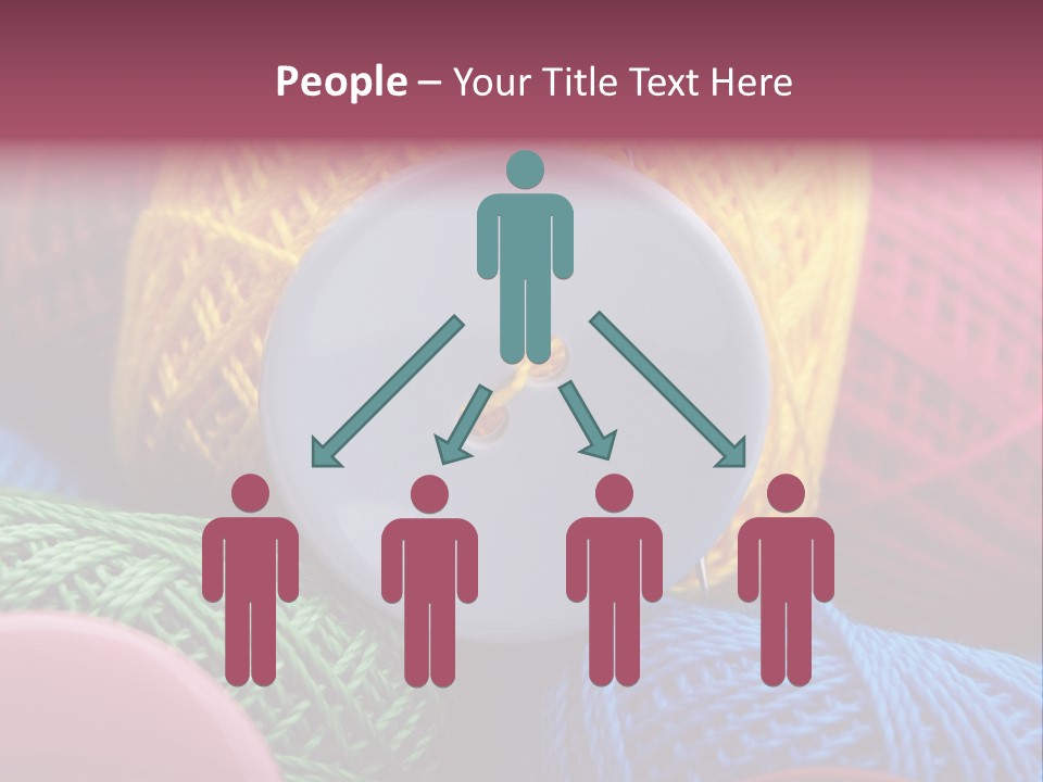 Needle Tangled Hobby PowerPoint Template