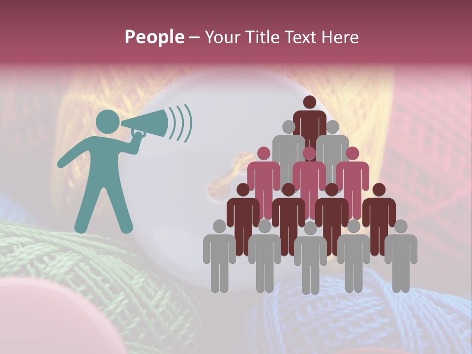 Needle Tangled Hobby PowerPoint Template