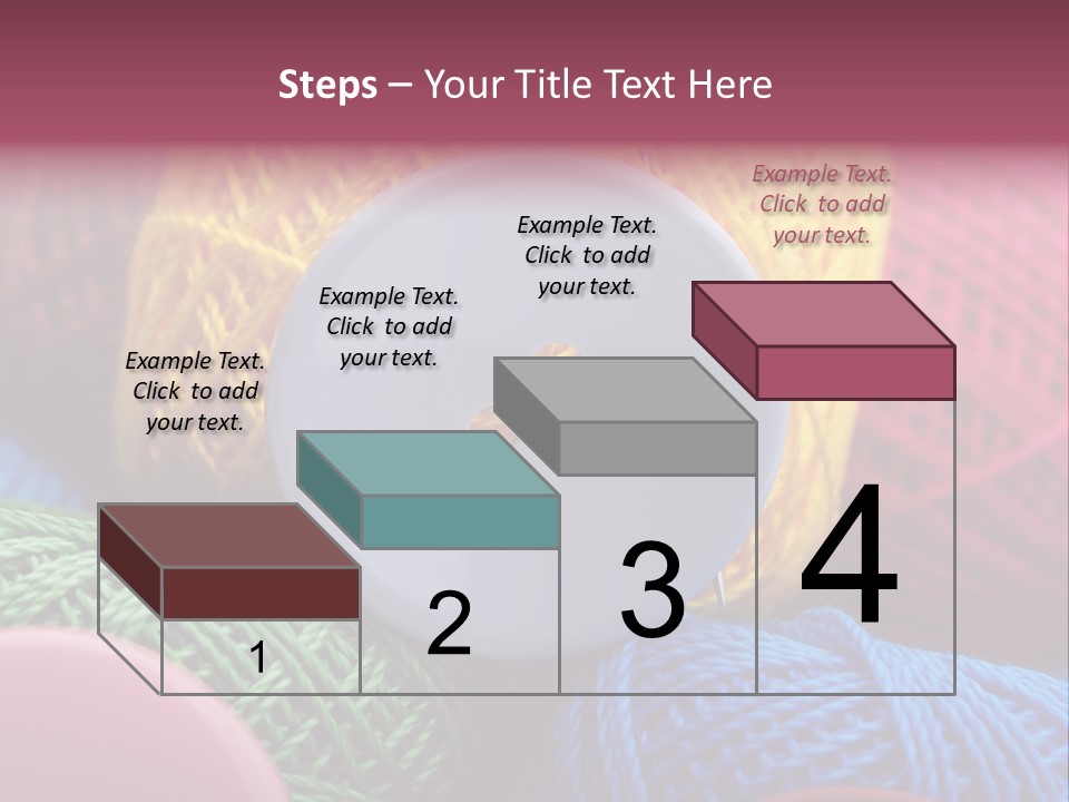 Needle Tangled Hobby PowerPoint Template
