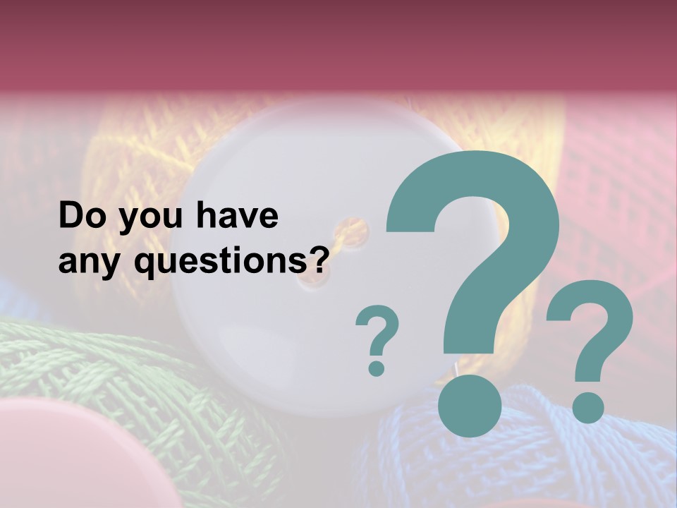 Needle Tangled Hobby PowerPoint Template