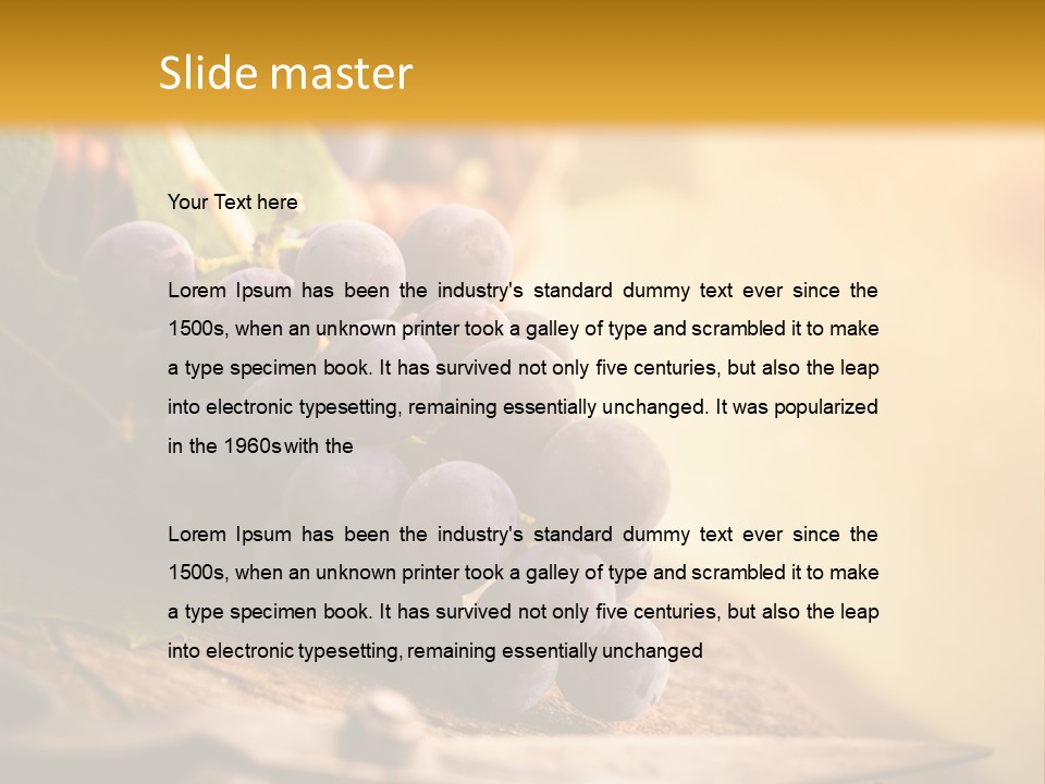 Organic Country Vineyard PowerPoint Template