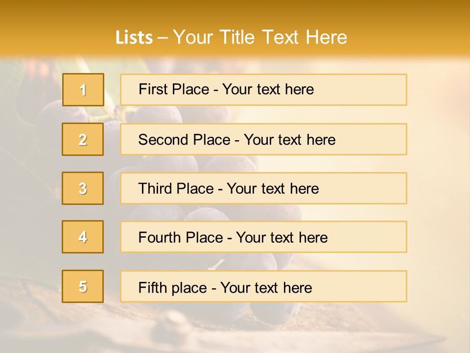 Organic Country Vineyard PowerPoint Template