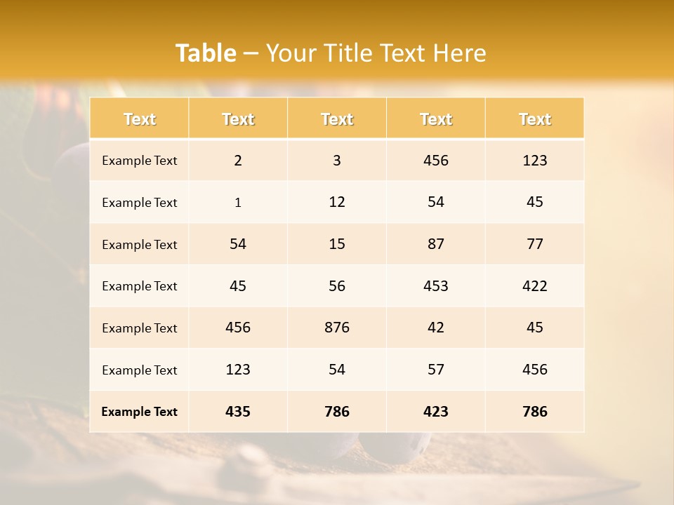 Organic Country Vineyard PowerPoint Template