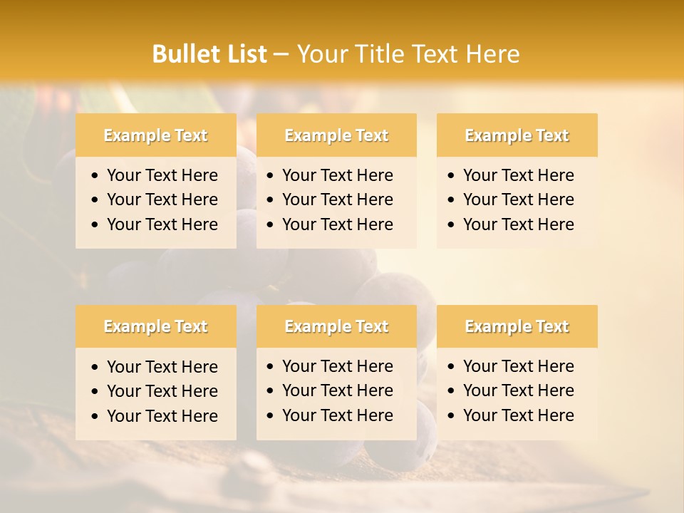 Organic Country Vineyard PowerPoint Template