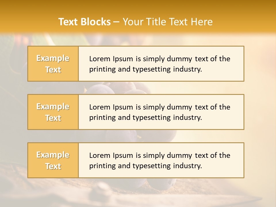 Organic Country Vineyard PowerPoint Template
