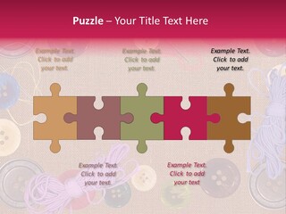 Yellow Embroidery Details PowerPoint Template