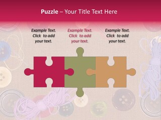 Yellow Embroidery Details PowerPoint Template