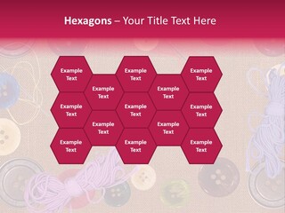 Yellow Embroidery Details PowerPoint Template