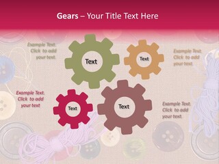 Yellow Embroidery Details PowerPoint Template