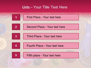 Yellow Embroidery Details PowerPoint Template