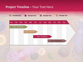 Yellow Embroidery Details PowerPoint Template