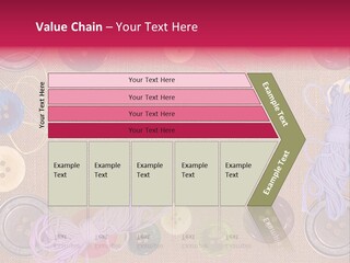 Yellow Embroidery Details PowerPoint Template