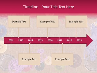 Yellow Embroidery Details PowerPoint Template