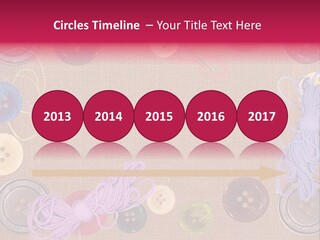 Yellow Embroidery Details PowerPoint Template