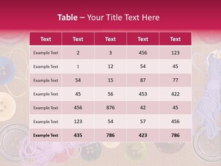 Yellow Embroidery Details PowerPoint Template