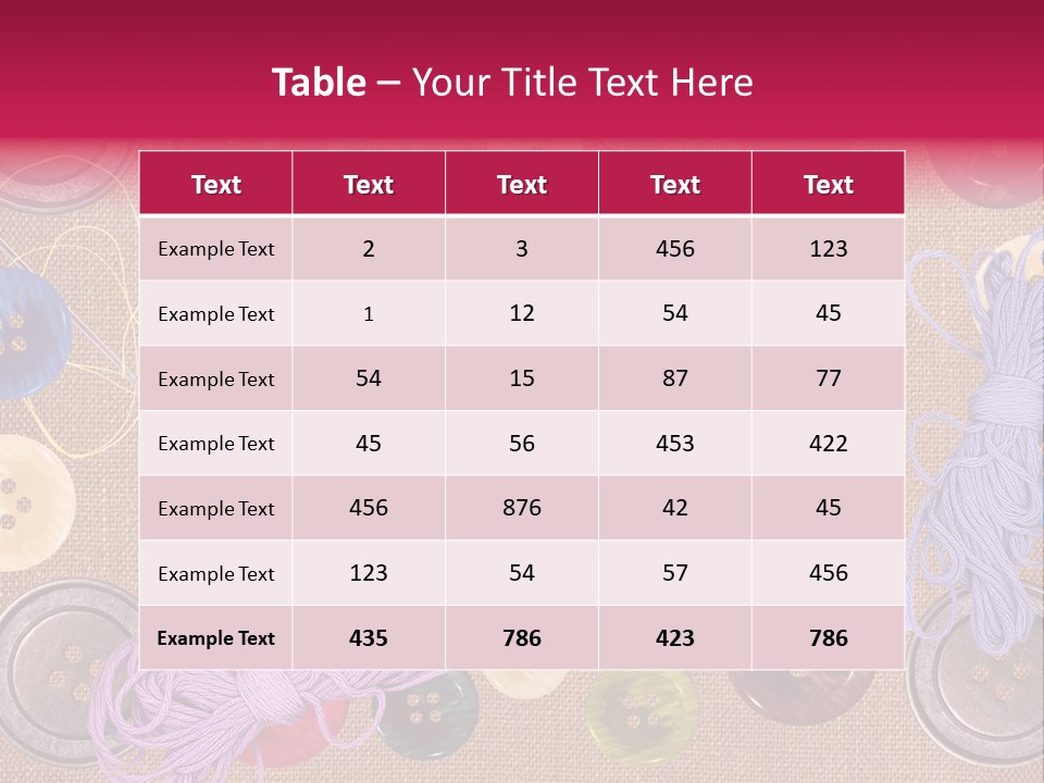 Yellow Embroidery Details PowerPoint Template