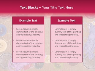 Yellow Embroidery Details PowerPoint Template