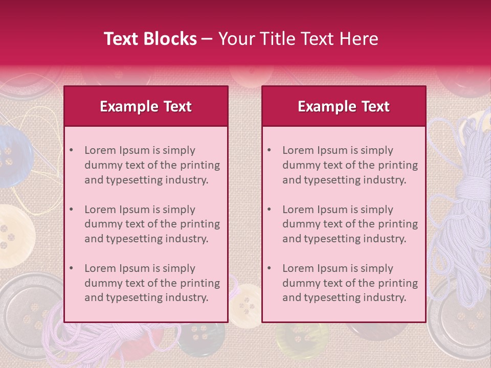 Yellow Embroidery Details PowerPoint Template