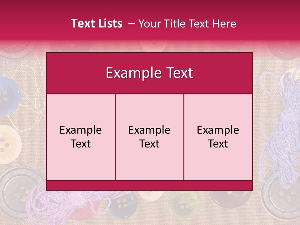 Yellow Embroidery Details PowerPoint Template