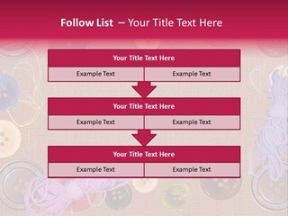 Yellow Embroidery Details PowerPoint Template