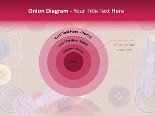 Yellow Embroidery Details PowerPoint Template