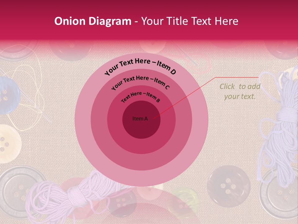 Yellow Embroidery Details PowerPoint Template