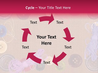 Yellow Embroidery Details PowerPoint Template