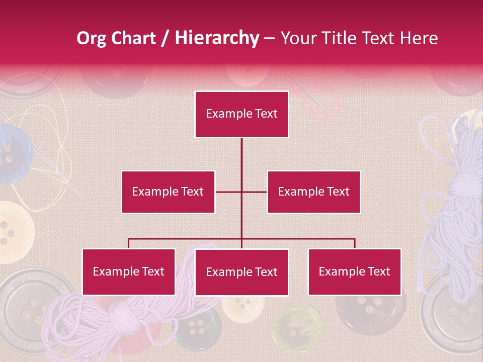 Yellow Embroidery Details PowerPoint Template