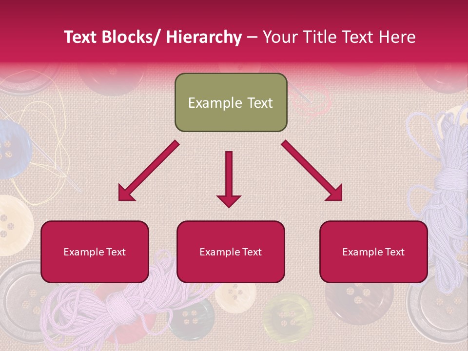 Yellow Embroidery Details PowerPoint Template