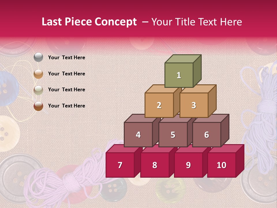 Yellow Embroidery Details PowerPoint Template