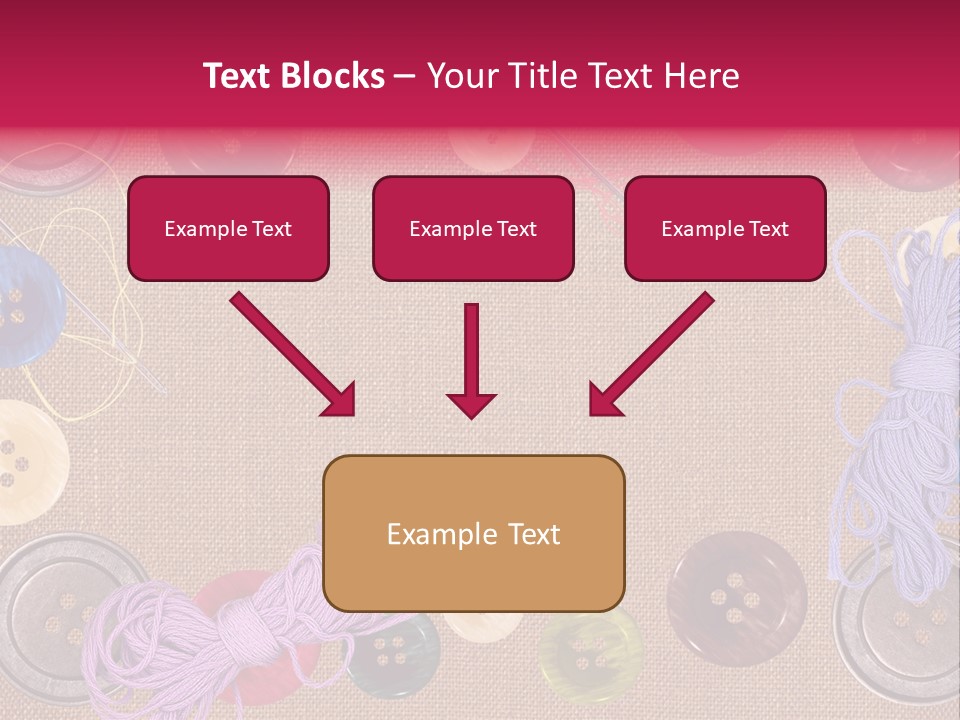 Yellow Embroidery Details PowerPoint Template