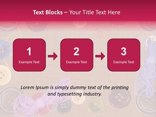 Yellow Embroidery Details PowerPoint Template