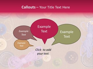 Yellow Embroidery Details PowerPoint Template